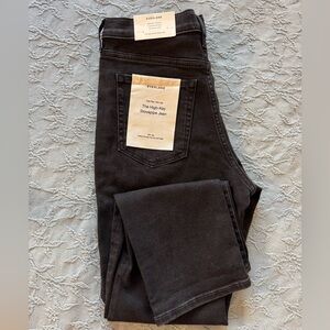 Everlane Women's High-Key Stovepipe Washed Black Jeans